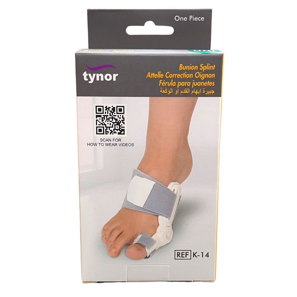 Tynor bunion splint packaging front